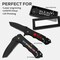 Makerflo Beast Wooden Pocket Knife | Razor Sharp Steel Blade and Black Handle | Ideal for DIY Gift and Personalization (Laser Engraving, Epoxy, Vinyl, and UV DTF) - Not for Sublimation